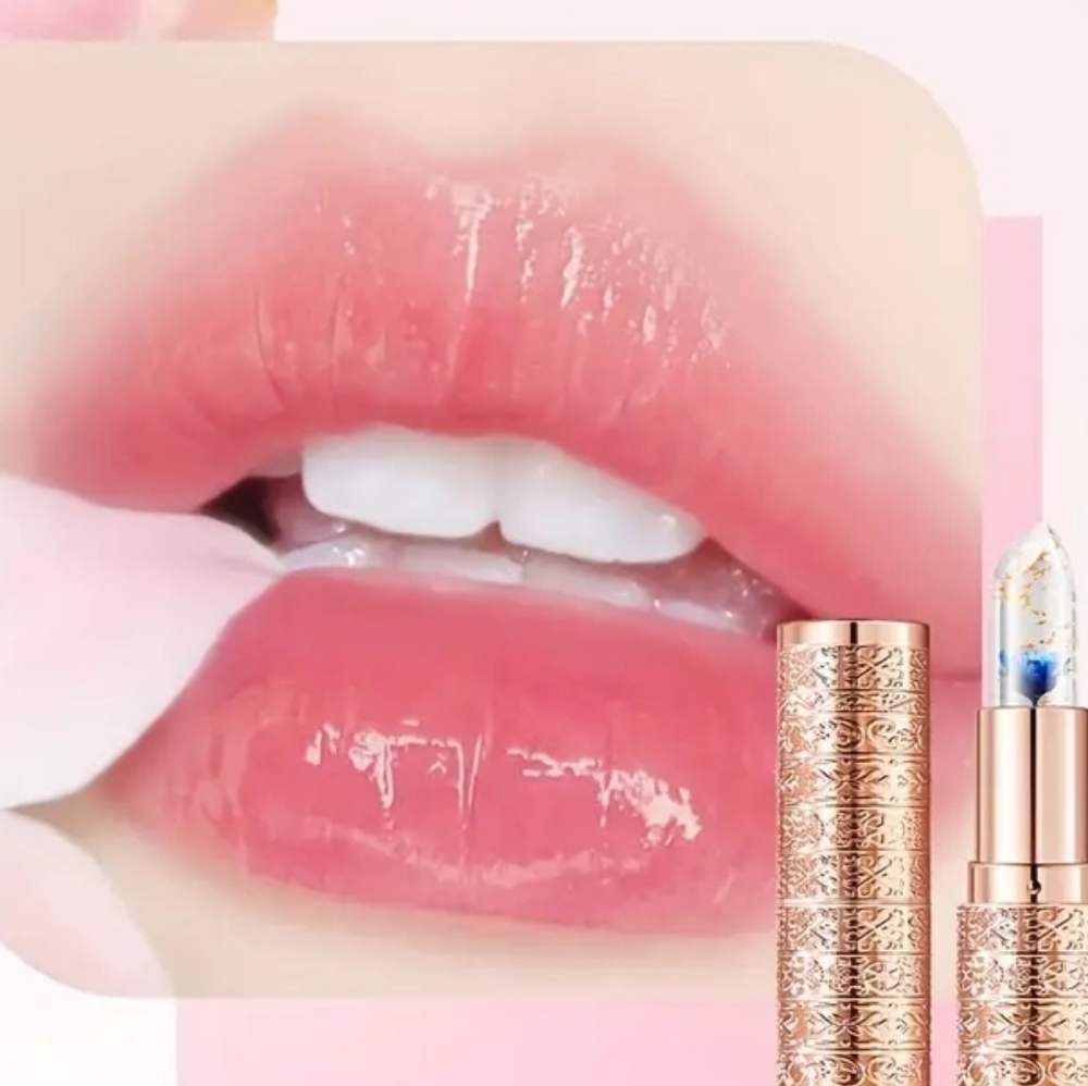 Temperature Activated Petal Color Changing Jelly Lipbalm Lipstick NWT - Picture 2 of 6